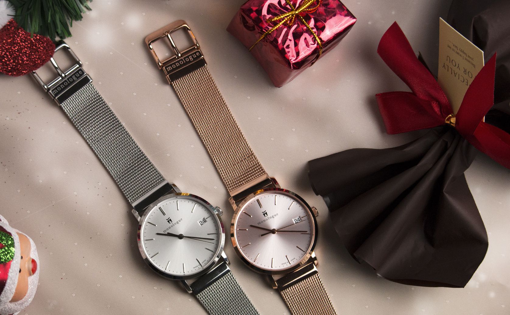 カップル必見♪今年のクリスマスプレゼントは”オリジナル腕時計”に決まり！ | オリジナルのカスタマイズ腕時計 - monologue(モノローグ)