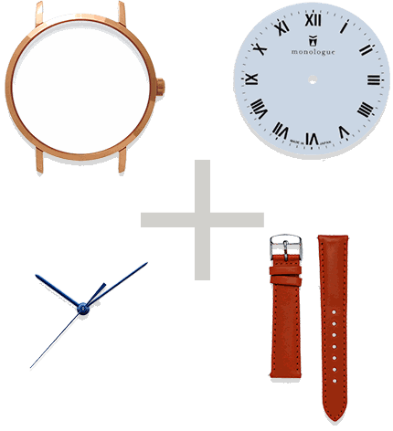 カスタマイズでオリジナル時計をつくる方法 オリジナルのカスタマイズ腕時計 Monologue モノローグ